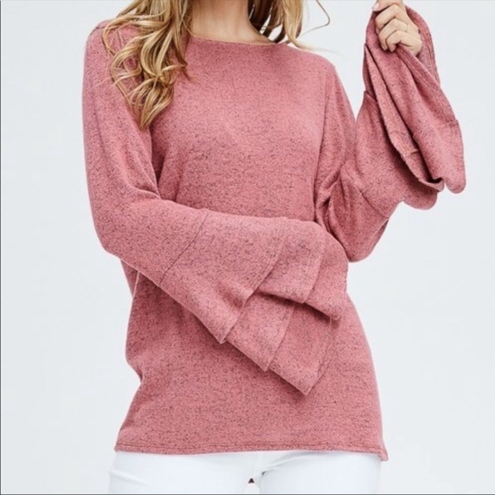 Bell Detail Long Sleeve Top - Picture 5 of 5
